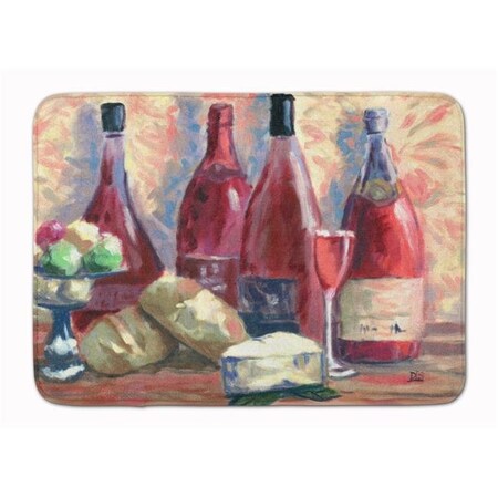 Carolines Treasures Carolines Treasures SDSM0127RUG Wine & Cheese by David Smith Machine Washable Memory Foam Mat SDSM0127RUG